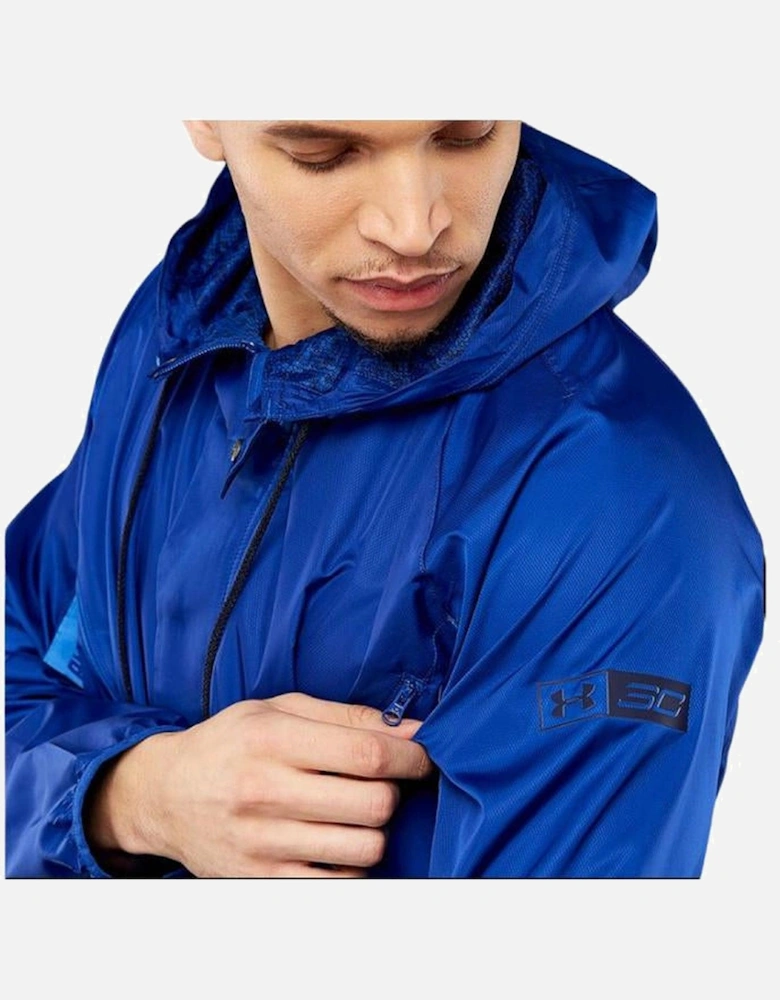 Stephen Curry Windbreaker Blue Jacket