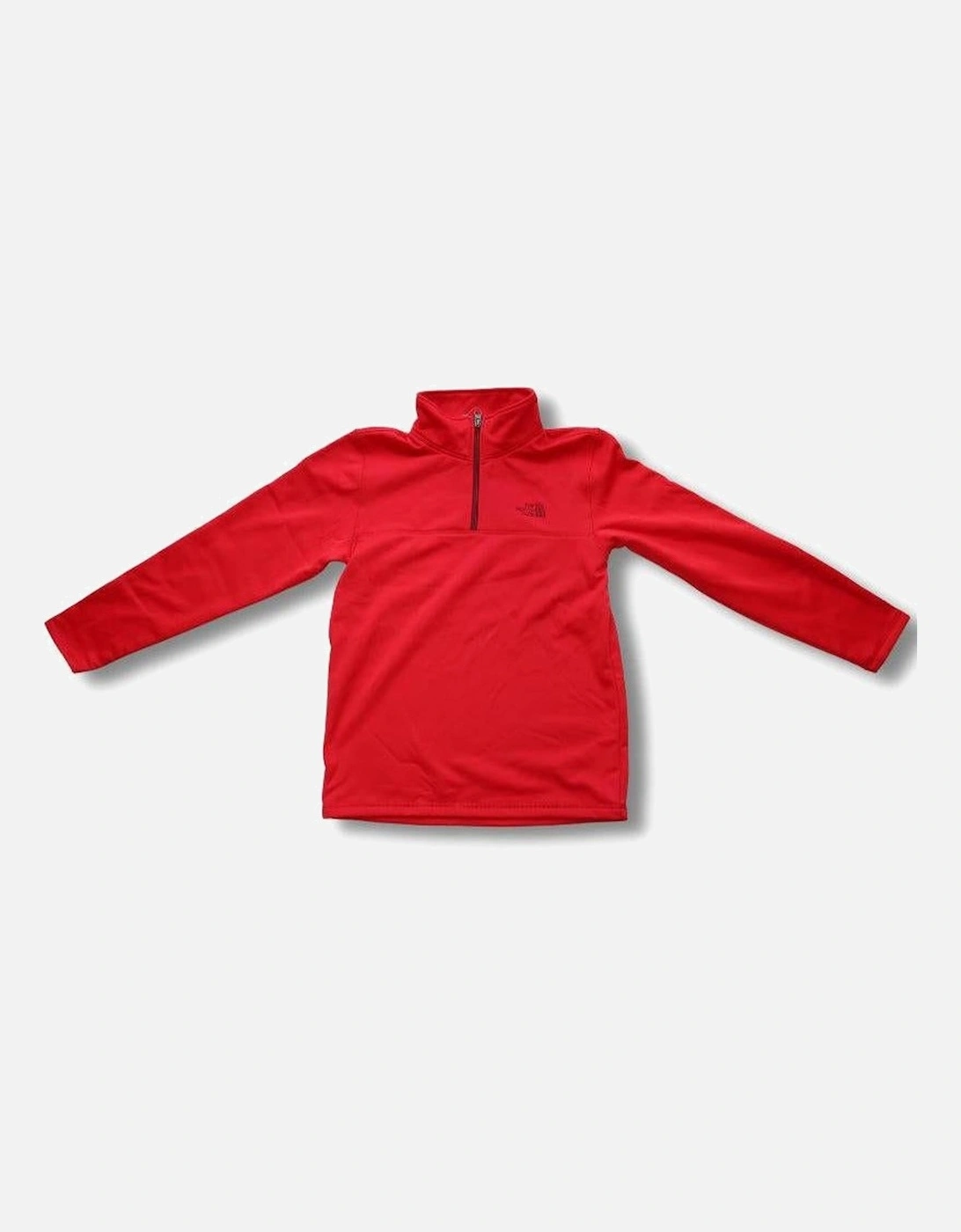 North Face Youth Red Quarter Zip Fleece, 3 of 2