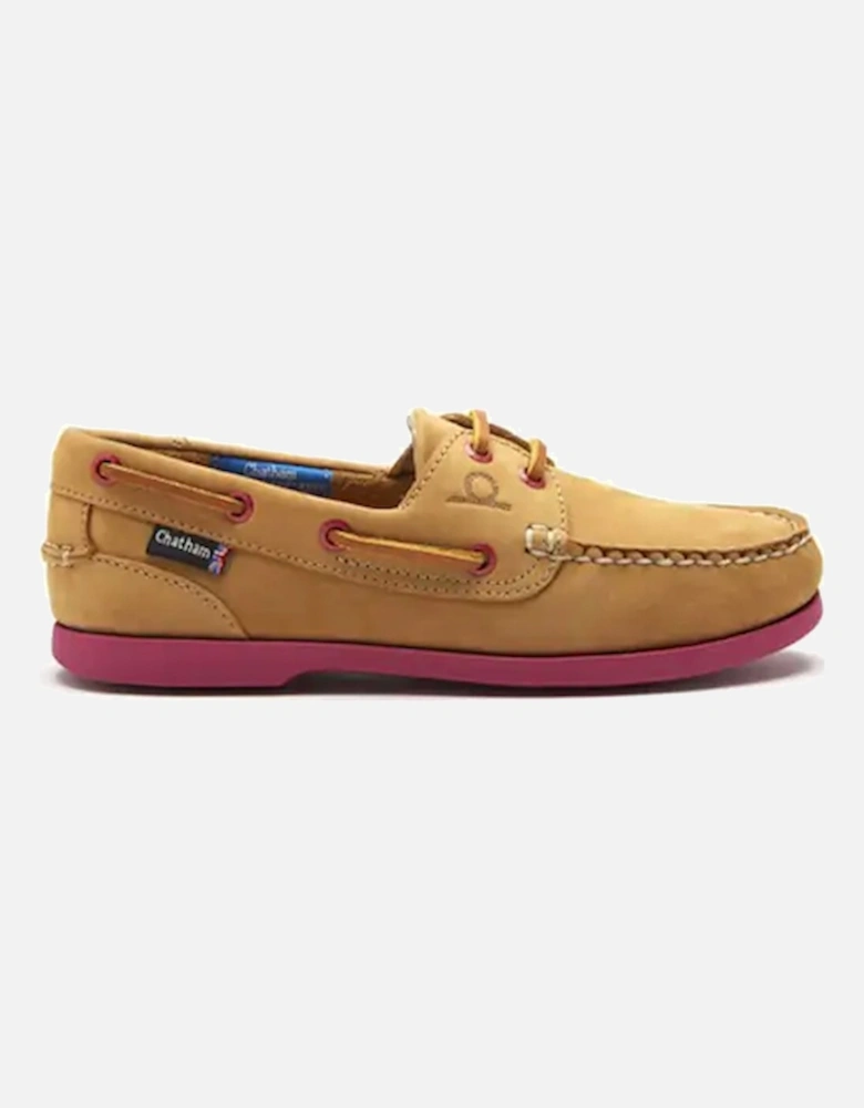 Women's Pippa II G2 Leather Boat Shoes Tan/Pink