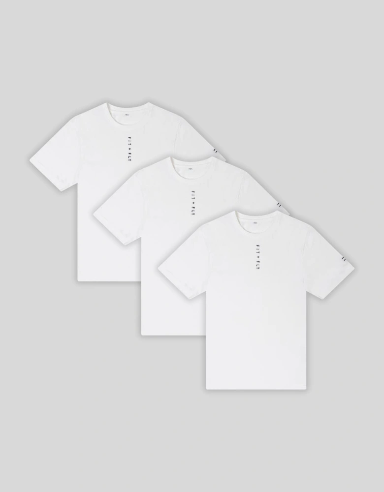 All White Premium T-Shirt - Pack OF 3