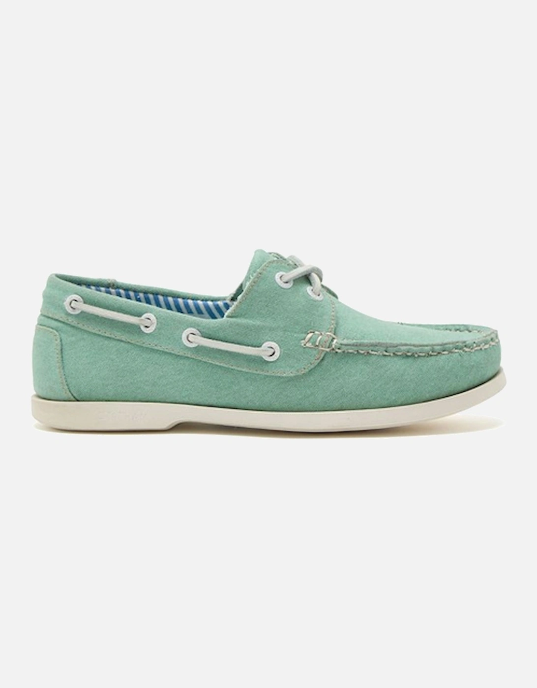 X Joules Women's Jetty Lady Canvas Boat Shoes Green, 6 of 5