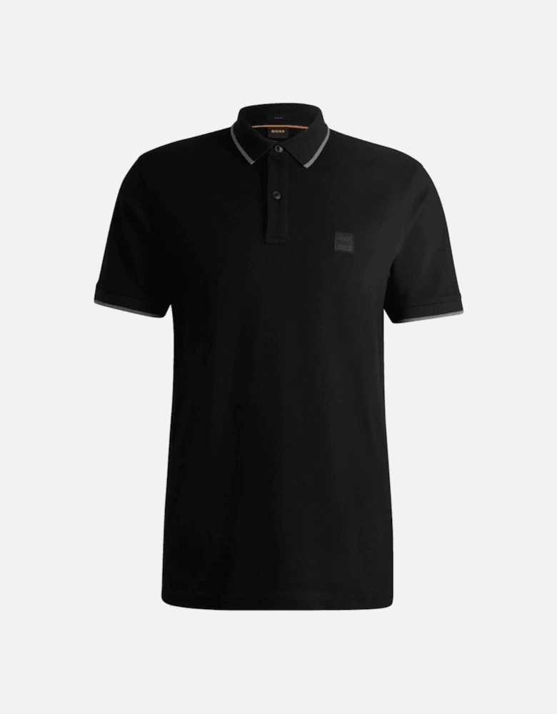Passertip Slim Fit Black Polo Shirt