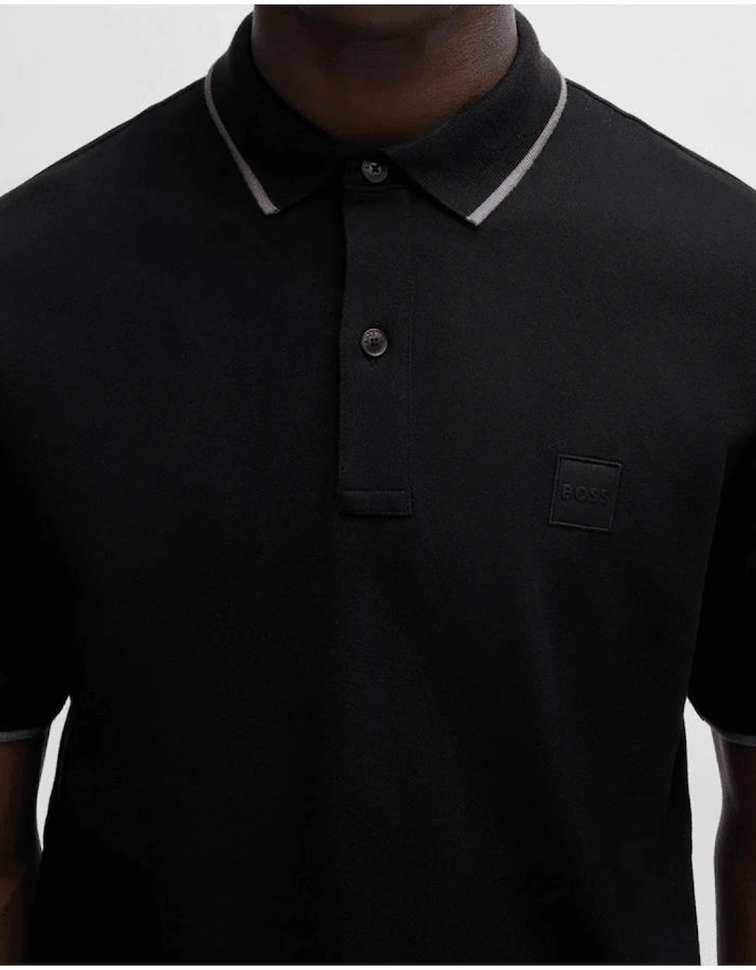 Passertip Slim Fit Black Polo Shirt