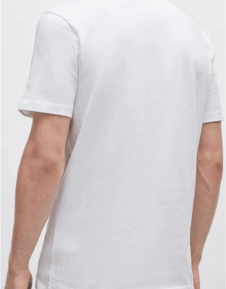 Tales Cotton Relaxed Fit White T-Shirt