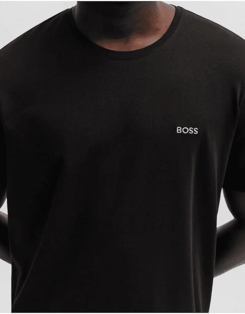 Mix&Match Embroidered Logo Black T-Shirt