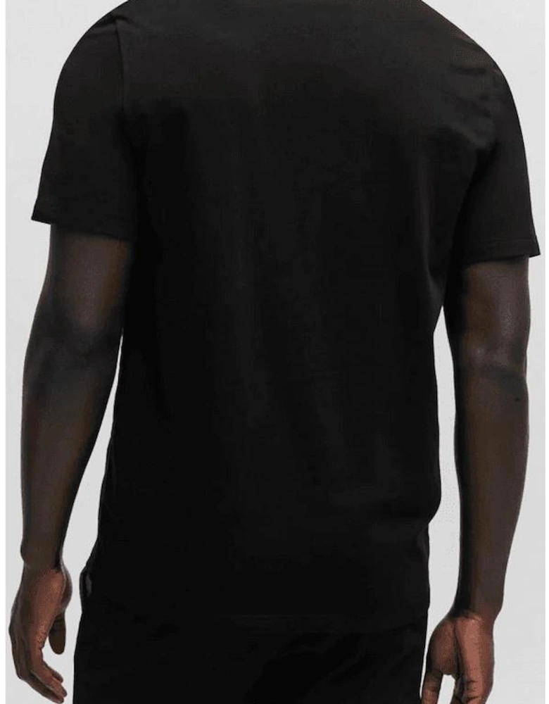 Mix&Match Embroidered Logo Black T-Shirt