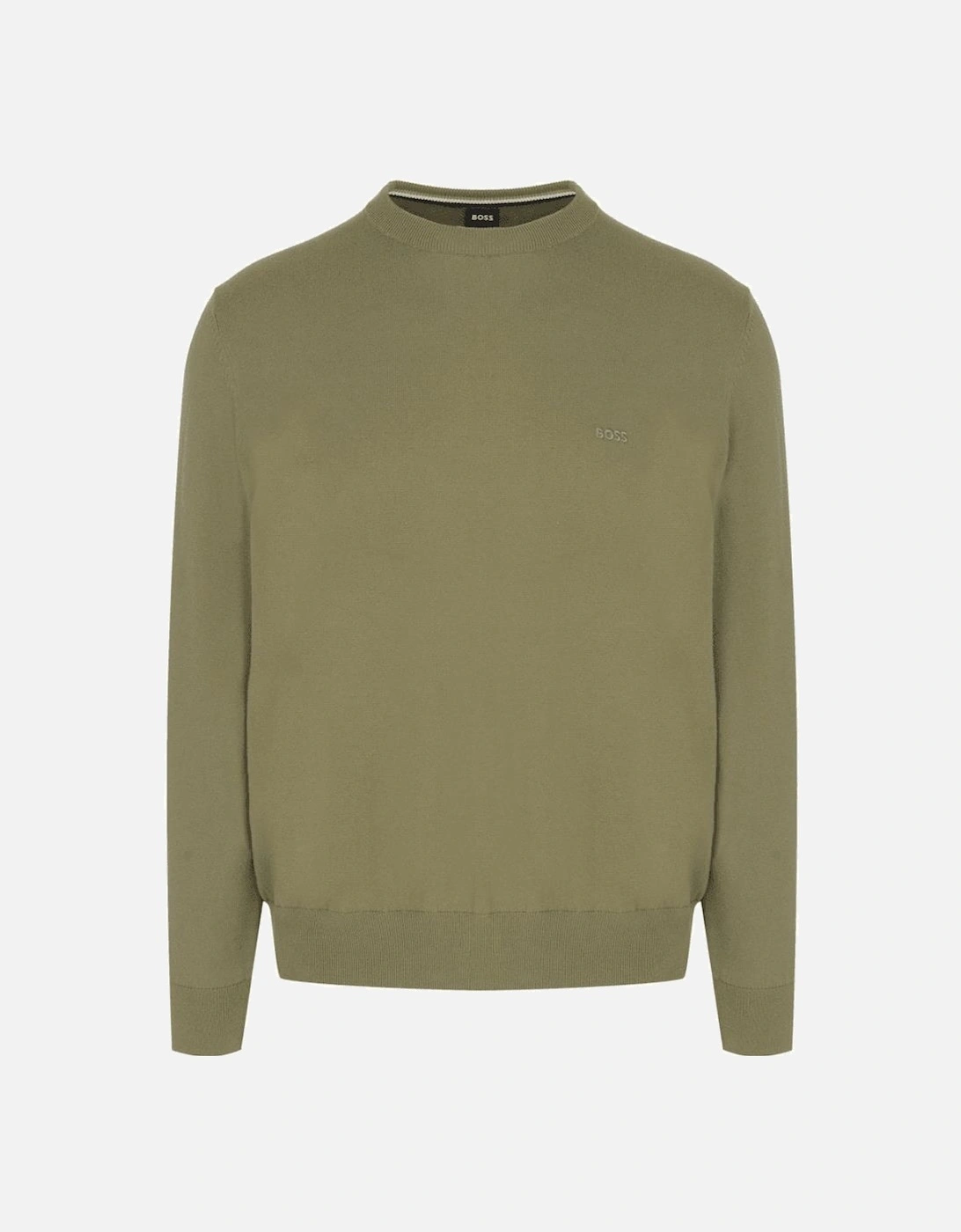 Pacas-L Embroidered Logo Khaki Knitted Sweater, 5 of 4