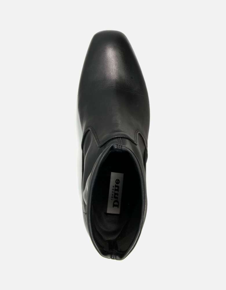 Ladies Olsen - Block-Heel Leather Ankle Boots