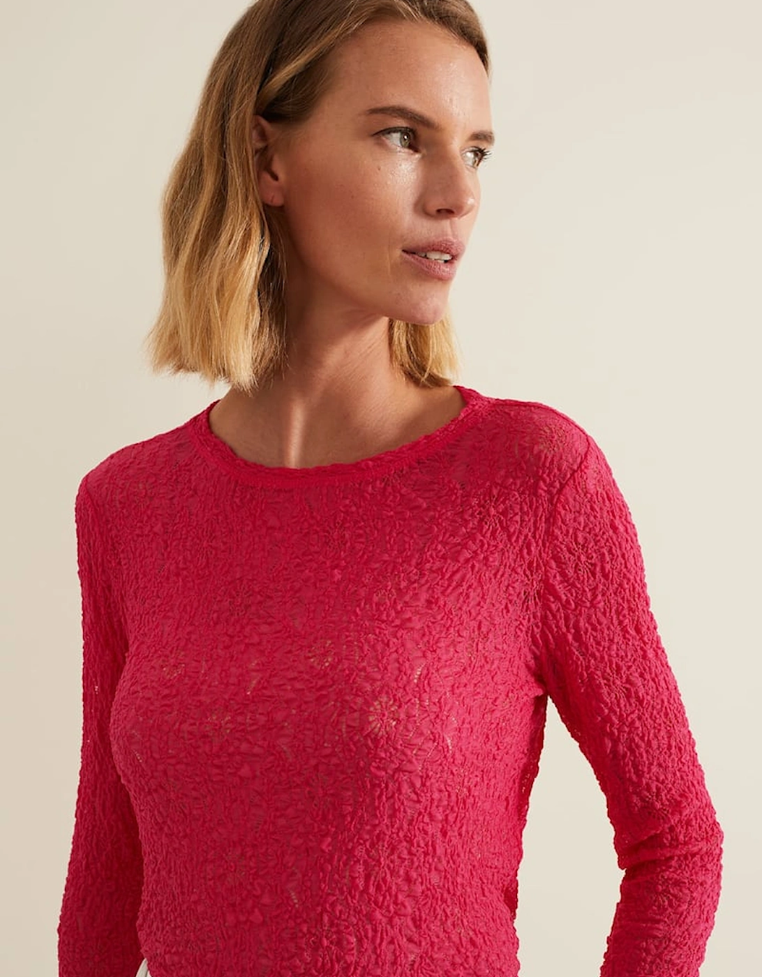 Lainey Pink Lace Top, 2 of 1