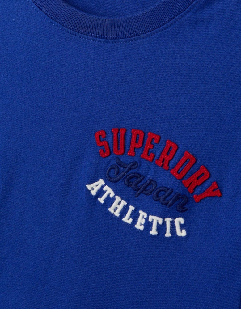 Embroidered Superstate Athletic Logo T-shirt - Bright Blue