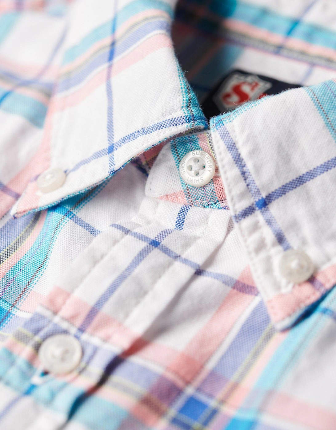 Lightweight Short Sleeve Check Shirt - Multi