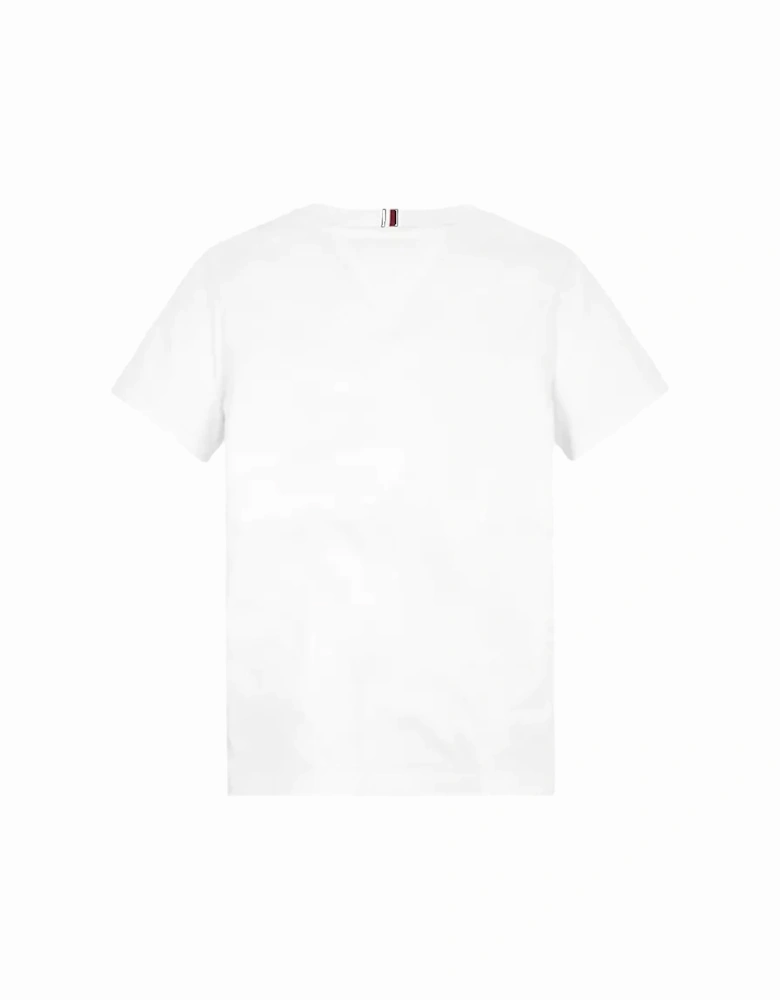 Youths Faded Logo T-Shirt (White)