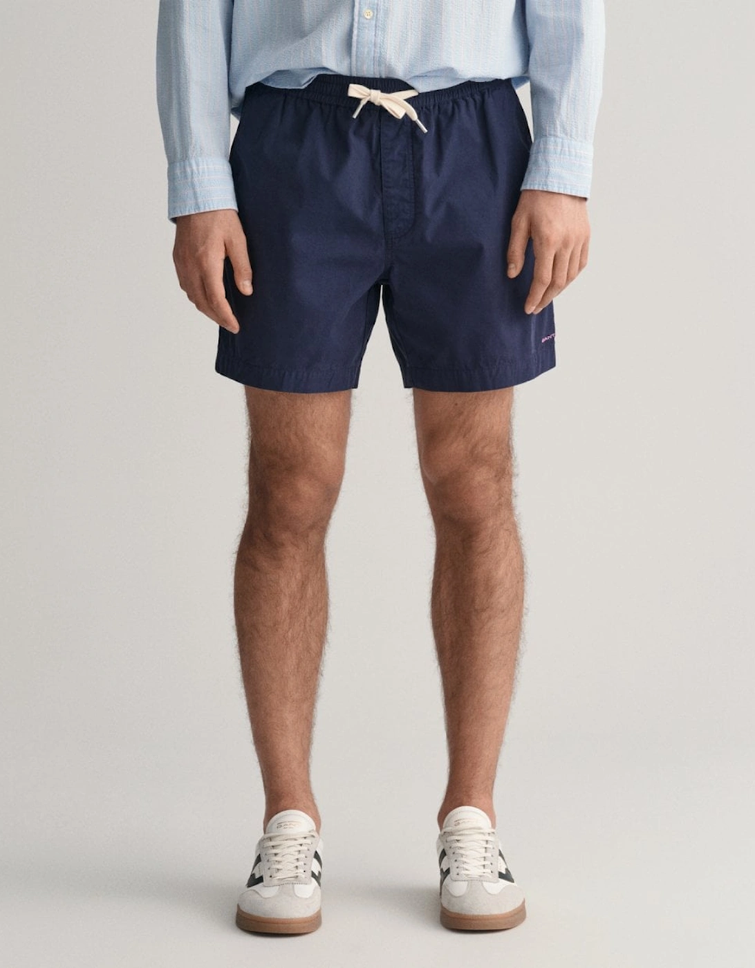 Mens Drawcord Cotton Shorts, 5 of 4