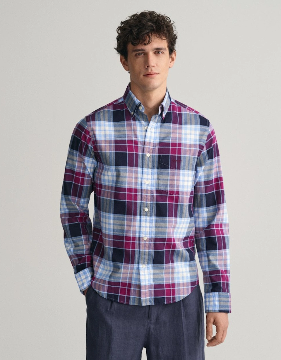 Mens Regular Fit Archive Oxford Check Shirt, 4 of 3