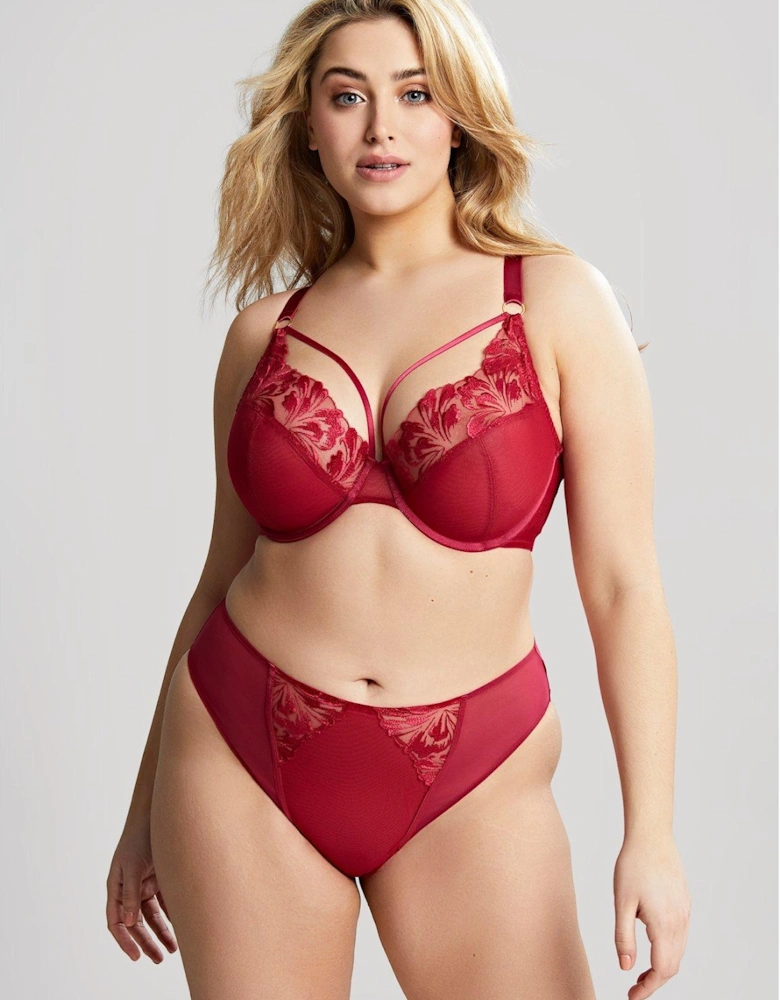 Jaida Full Cup Wired Bra - Red