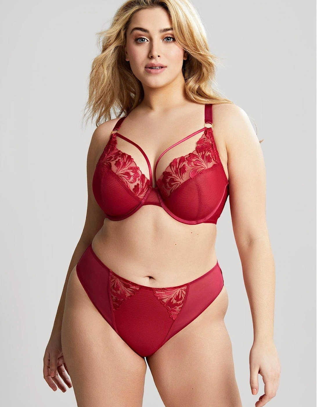 Jaida Full Cup Wired Bra - Red