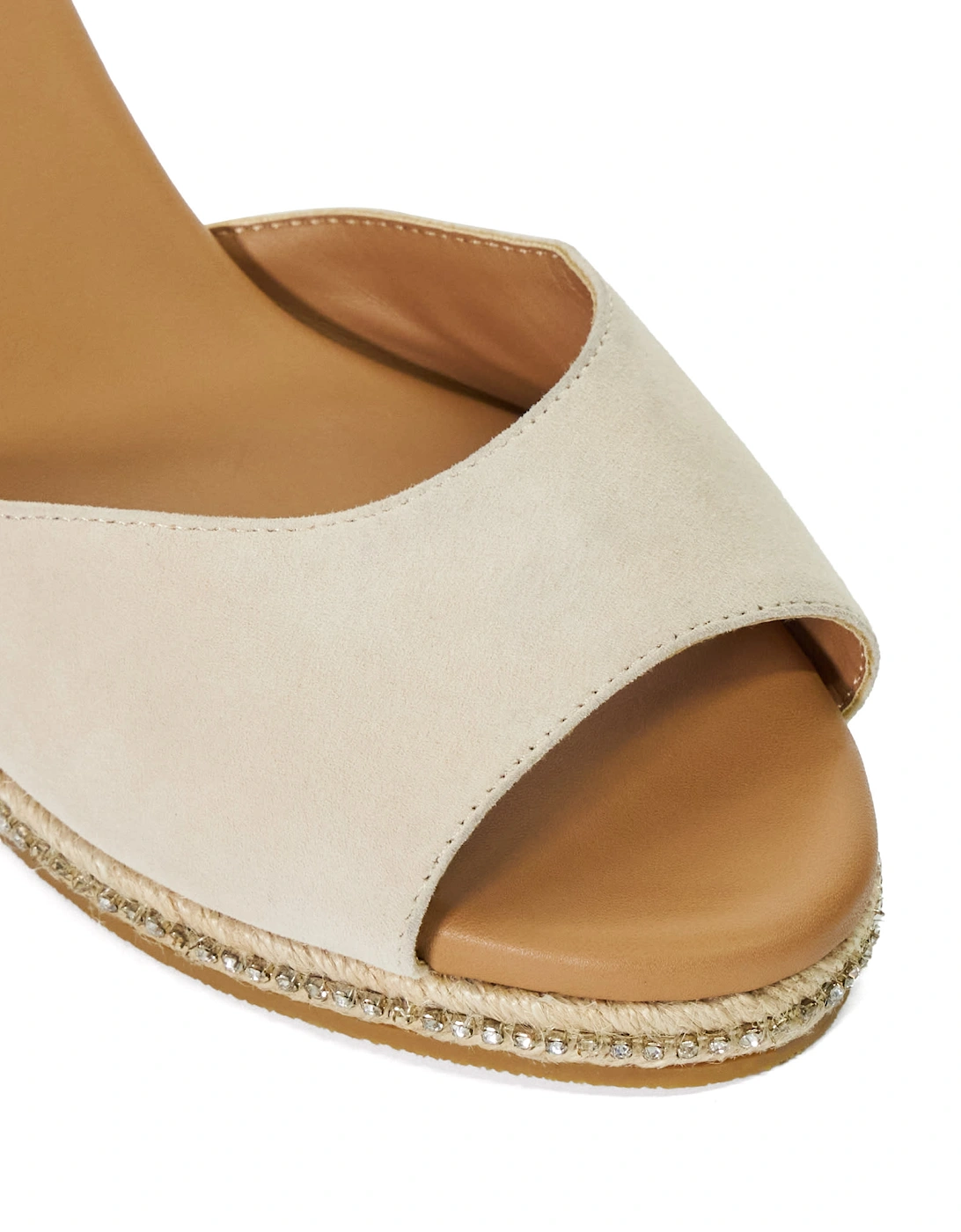 Ladies Koto - Raffia Embellished Wedge Sandals