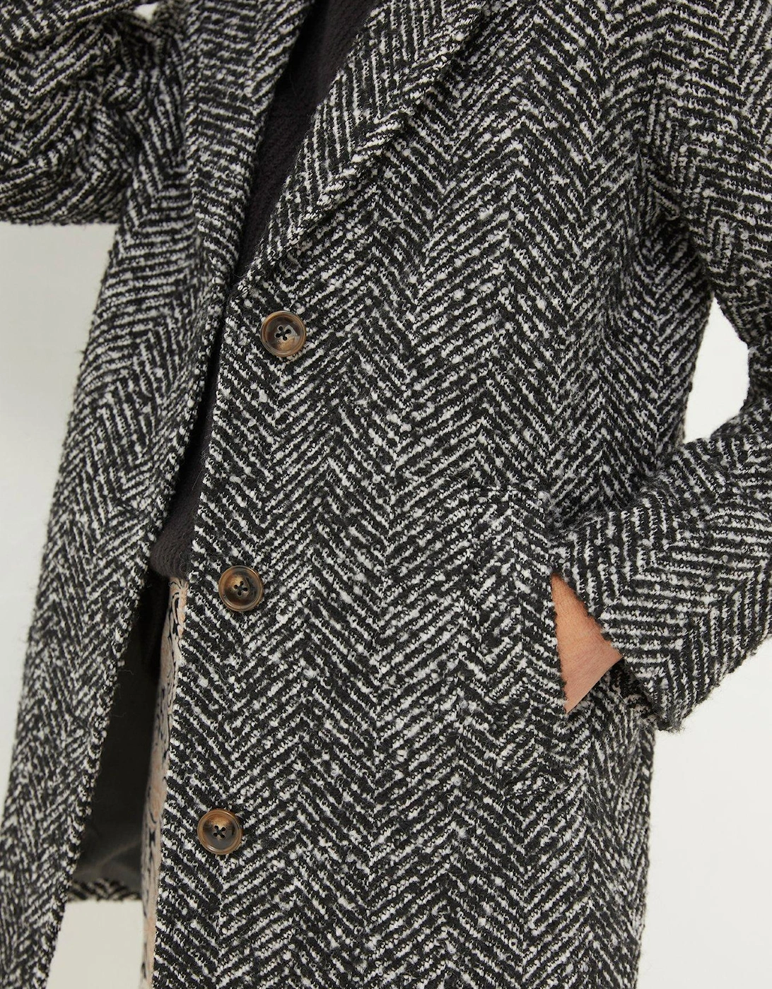 Marin Wool Blend Coat - Black