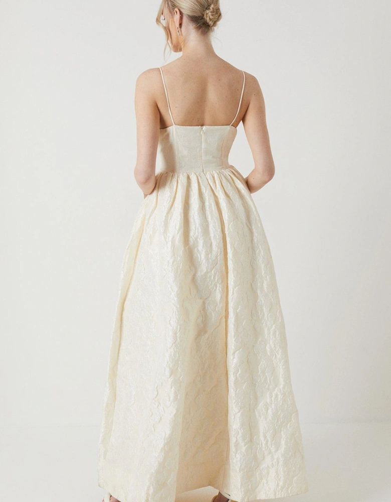 Strappy Corset Style Full Wedding Dress