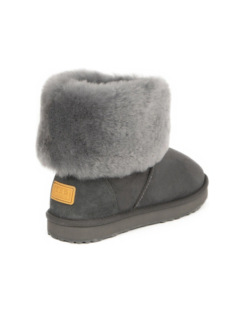 Ladies Cornwall Sheepskin Boot - Granite