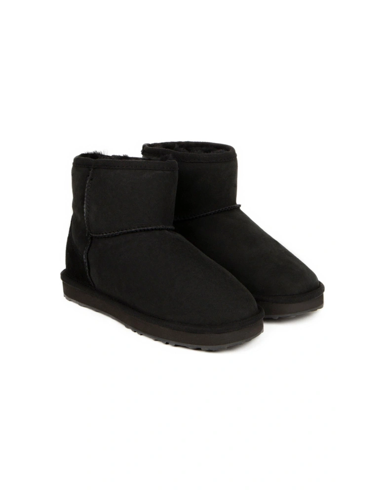 Ladies Mini Classic Sheepskin Boot - Black