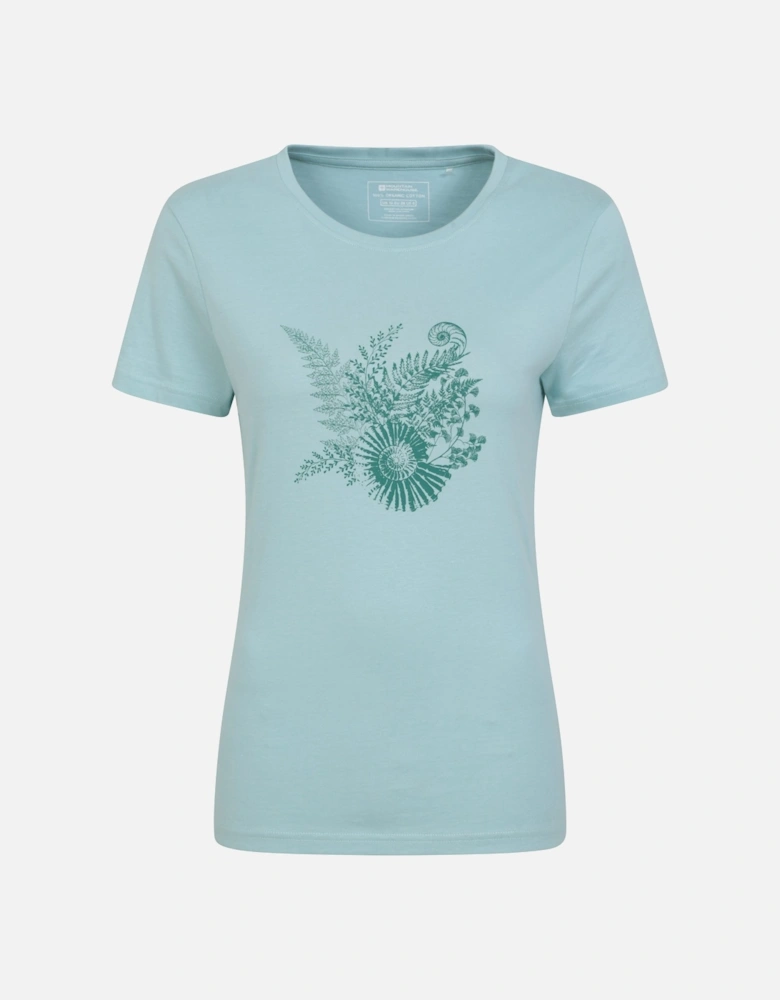 Womens/Ladies Fern Shell Organic T-Shirt