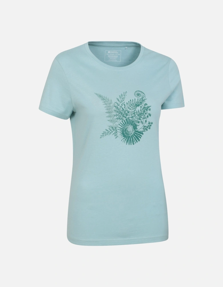 Womens/Ladies Fern Shell Organic T-Shirt