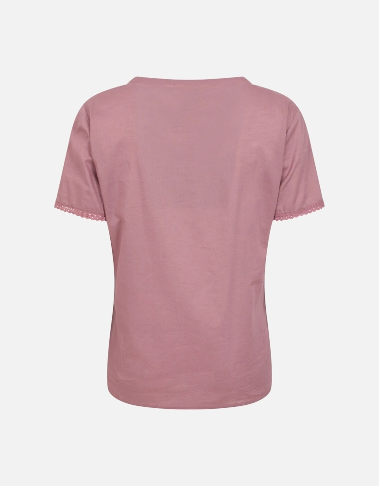 Womens/Ladies Paris Embroidered Top