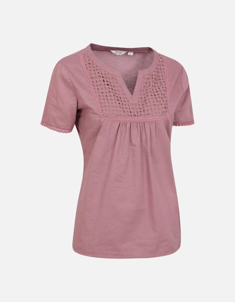 Womens/Ladies Paris Embroidered Top