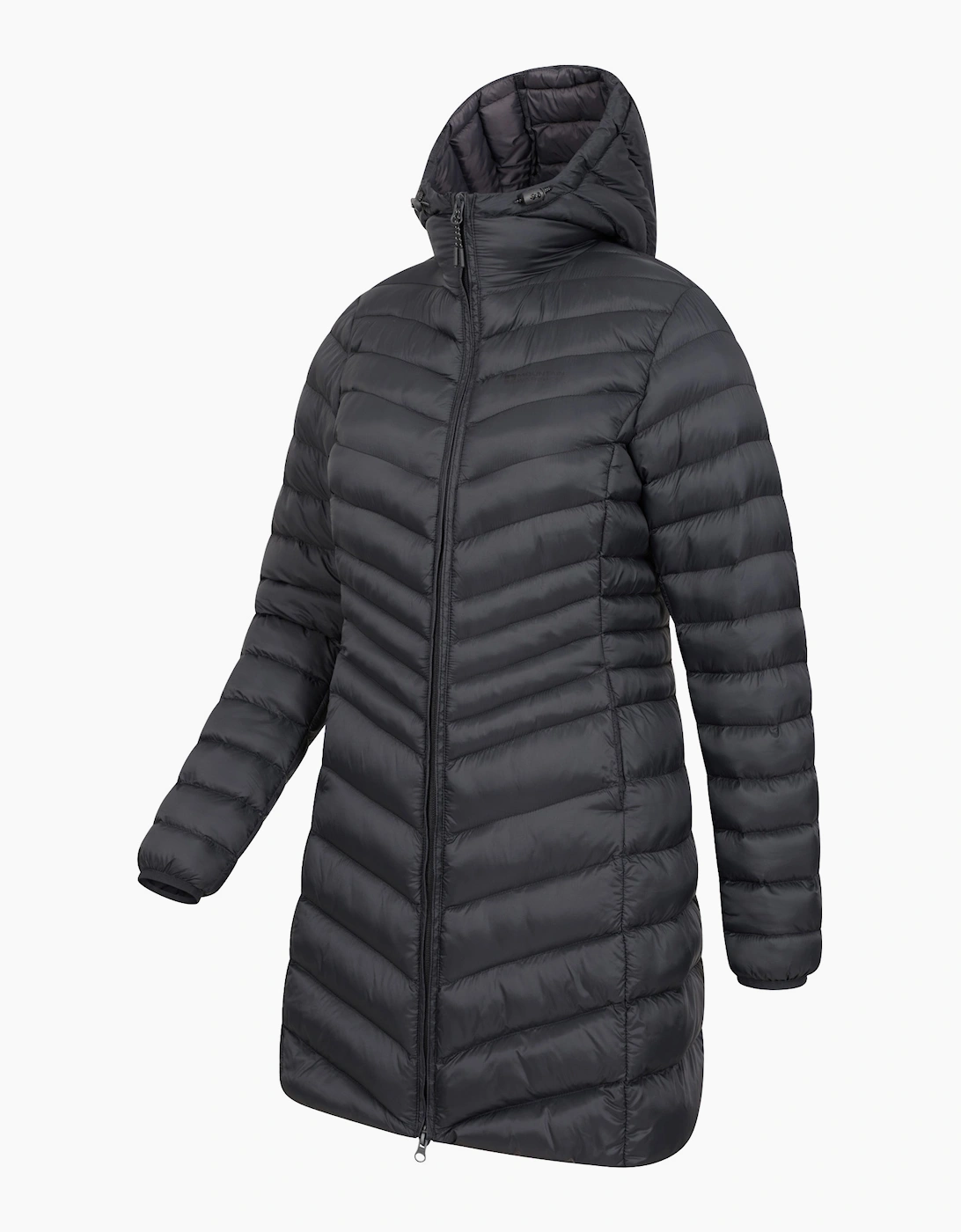 Mountain Warehouse Women's Black Florence Long Padded Jacket - 6 Uk - 100% Nylon - Image 2