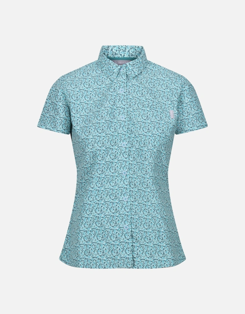 Womens/Ladies Mindano VIII Ditsy Print Short-Sleeved Shirt