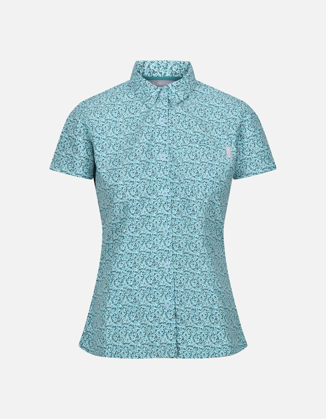 Womens/Ladies Mindano VIII Ditsy Print Short-Sleeved Shirt, 6 of 5