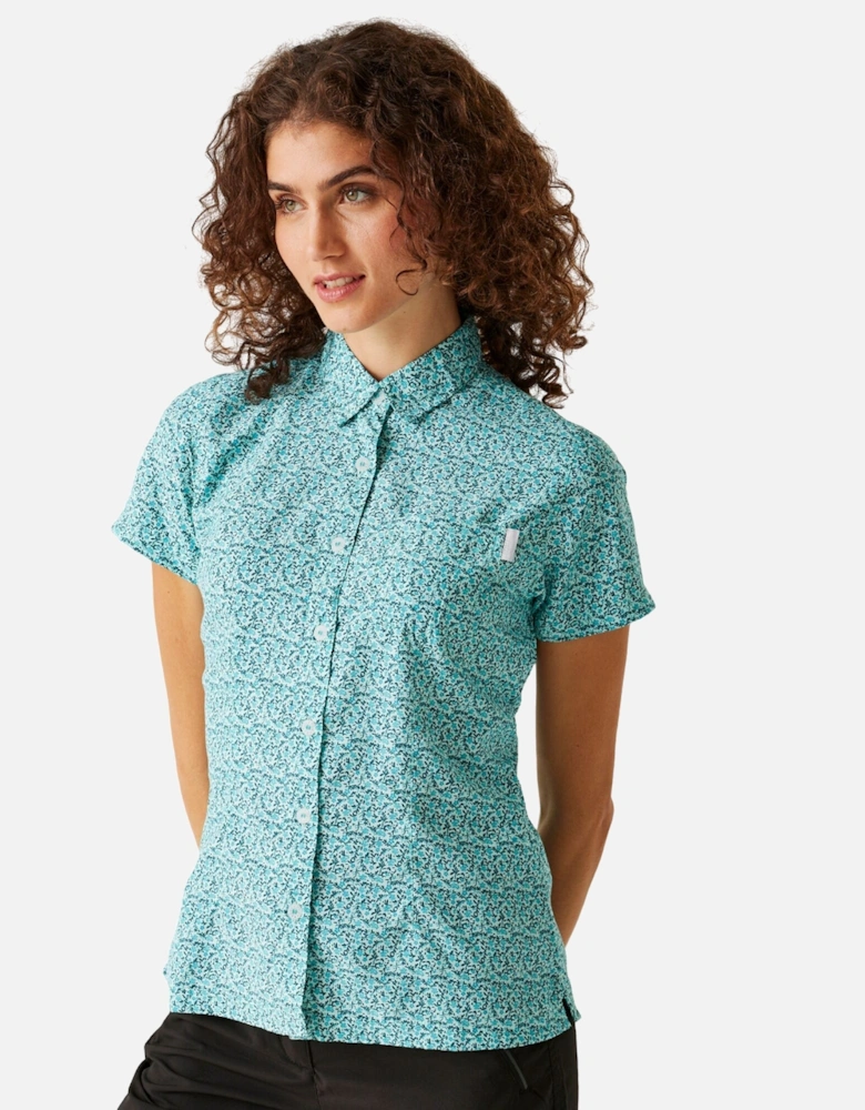 Womens/Ladies Mindano VIII Ditsy Print Short-Sleeved Shirt