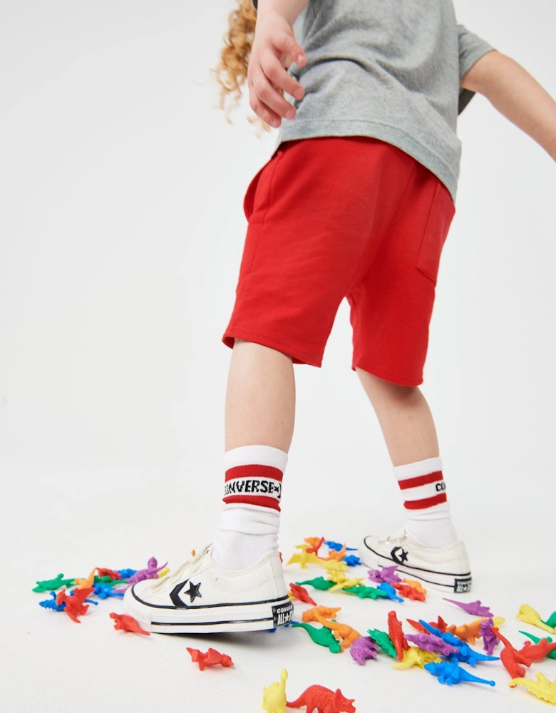 Kids Star Player 76 Ox Trainers - White/Black