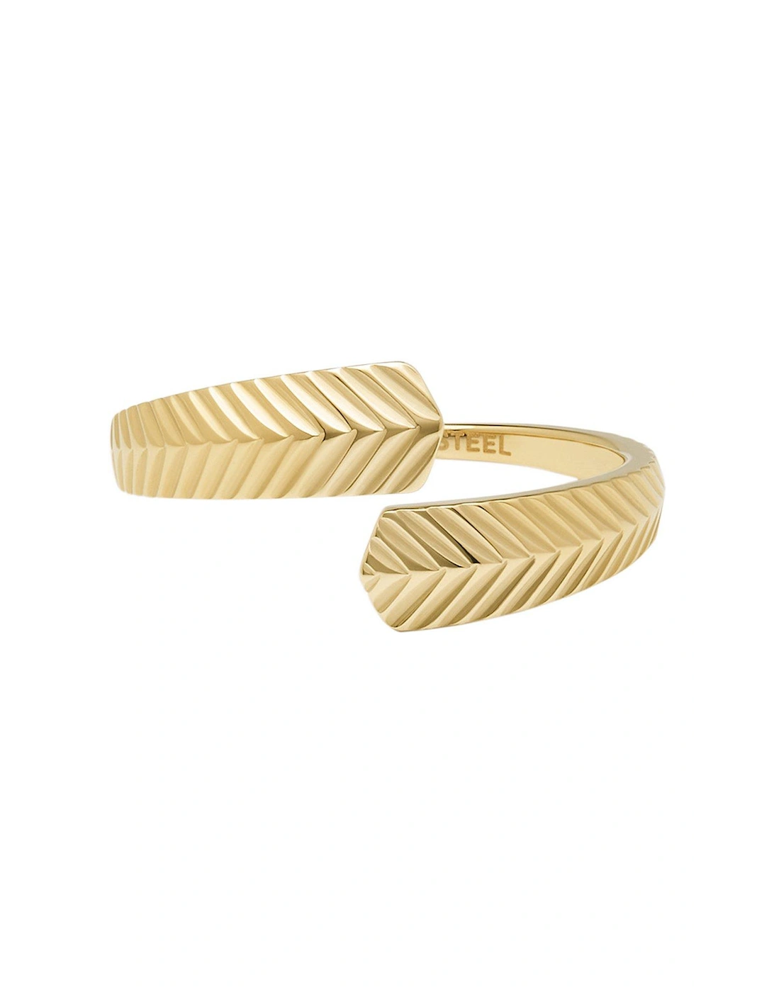 Harlow Gold Tone Stainless Steel Ring