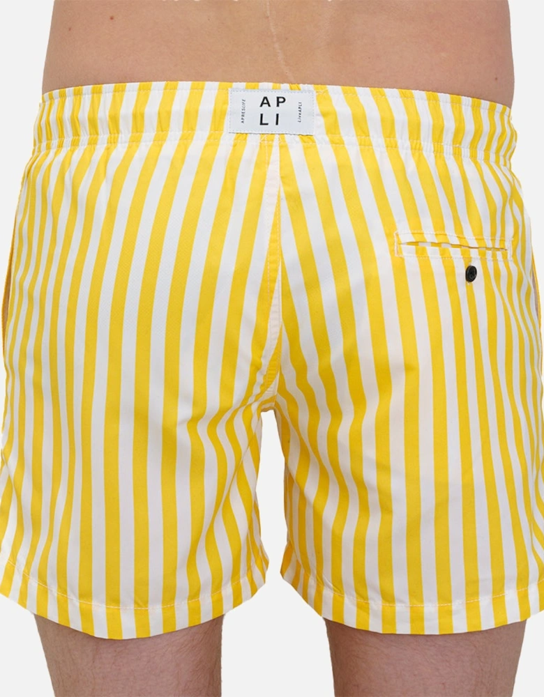 Banda Stripe Swim Shorts, Sunshine Yellow