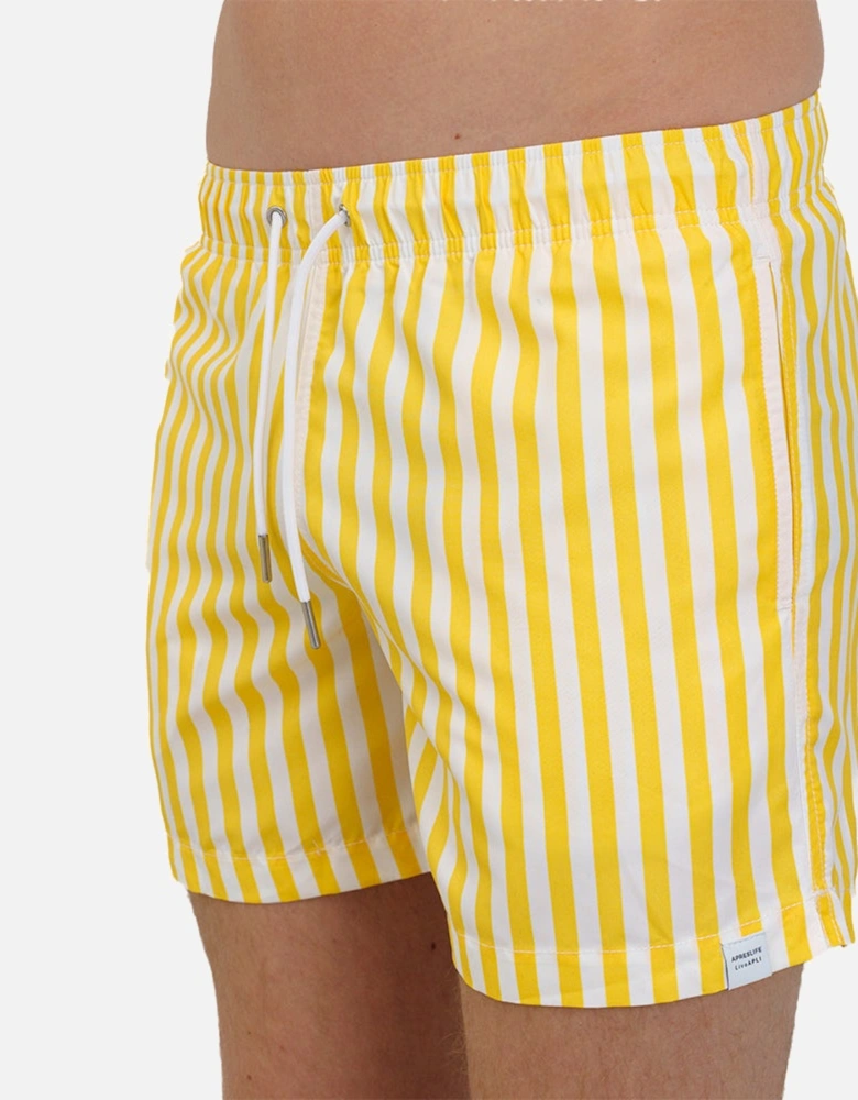 Banda Stripe Swim Shorts, Sunshine Yellow