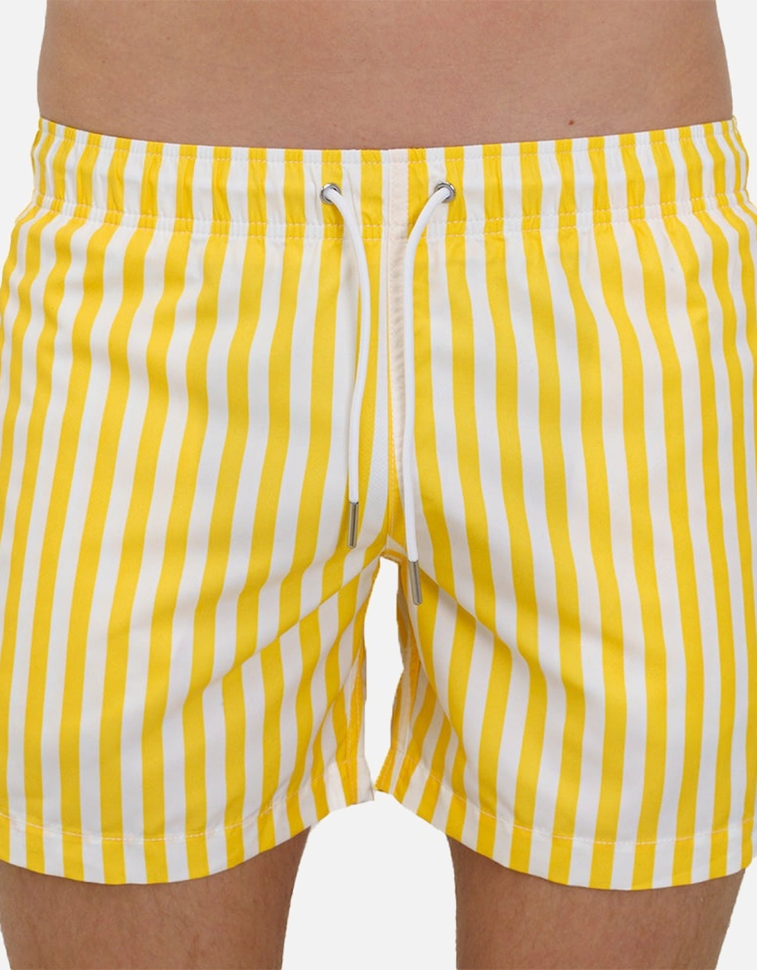 Banda Stripe Swim Shorts, Sunshine Yellow, 9 of 8
