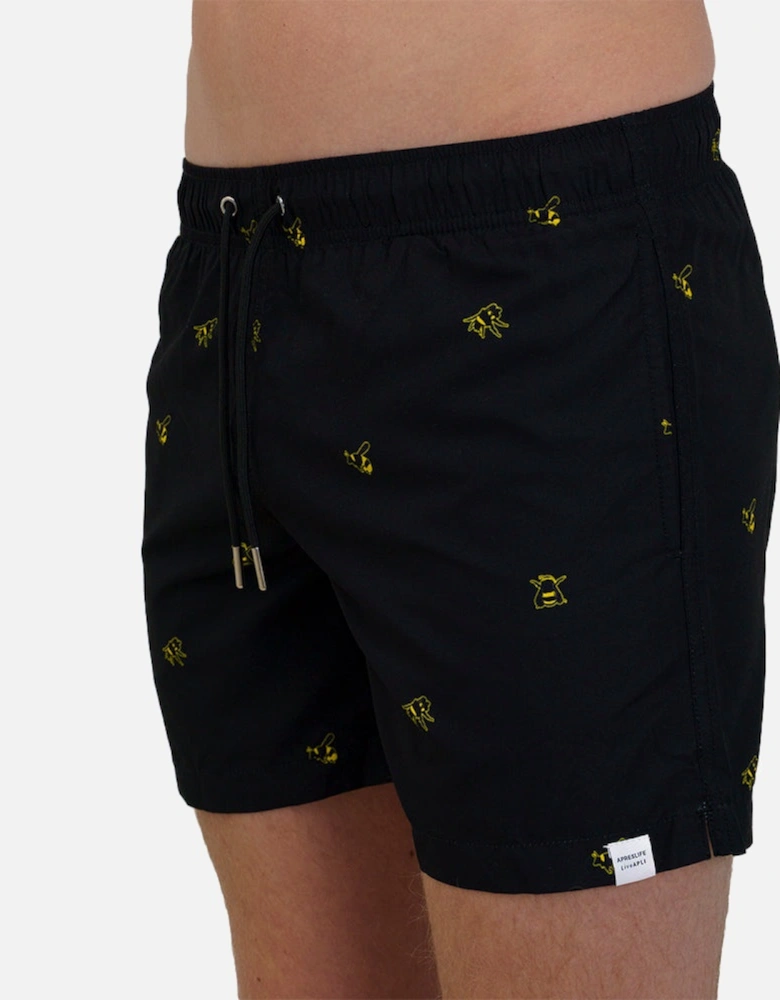 Bumblebee Swim Shorts, Black