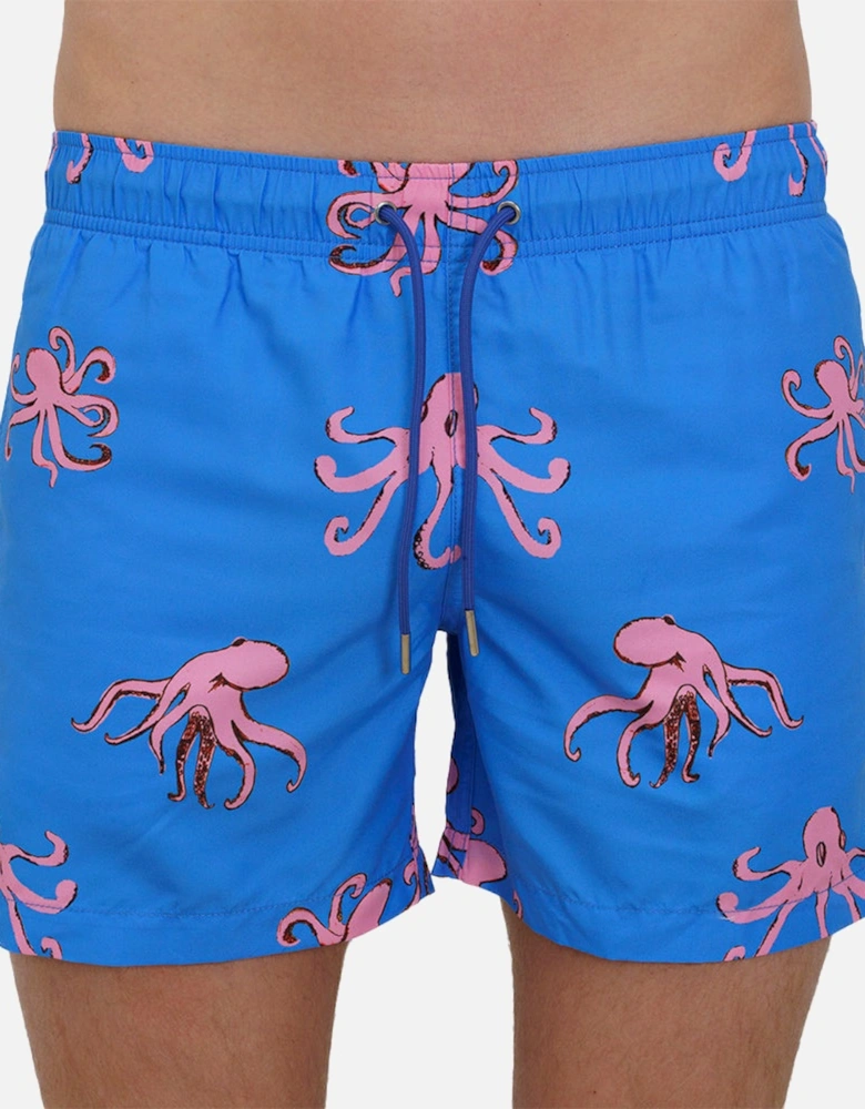 Octopus Swim Shorts, Ocean Blue