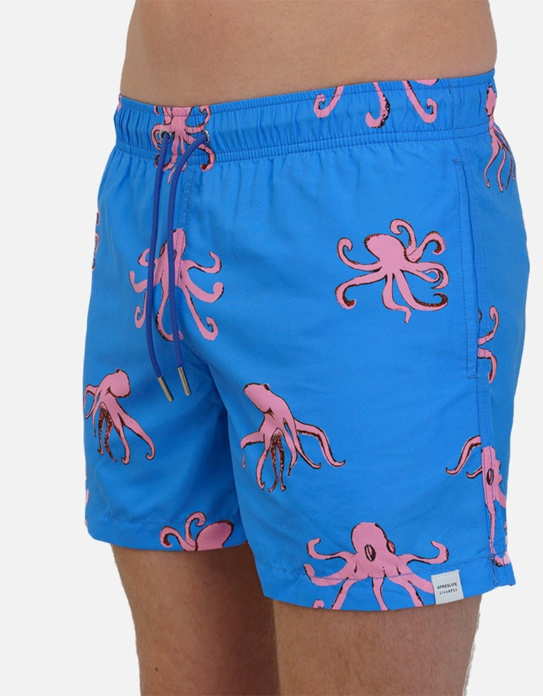 Octopus Swim Shorts, Ocean Blue