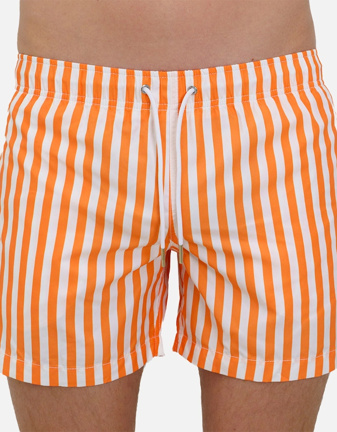 Verve Stripe Swim Shorts, Orange, 4 of 3