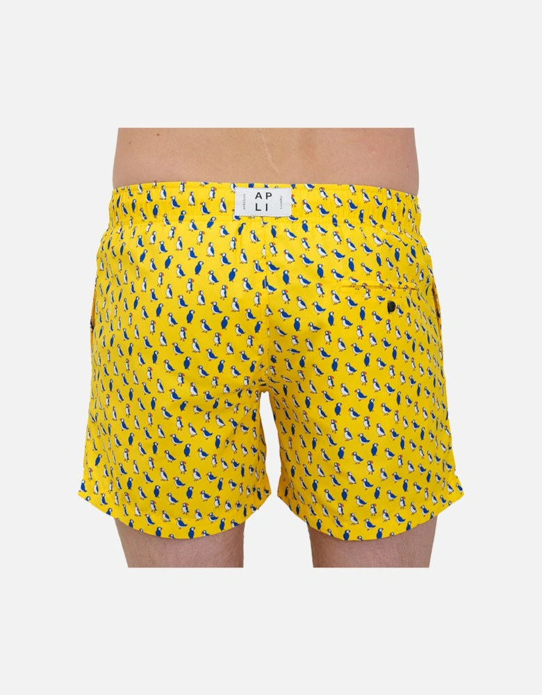Puffins Swim Shorts, Yellow