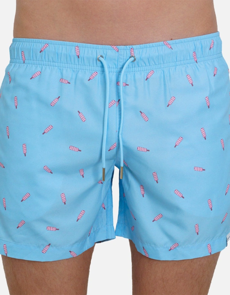 Twister Lolly Swim Shorts, Light Blue