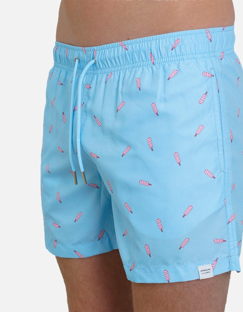 Twister Lolly Swim Shorts, Light Blue