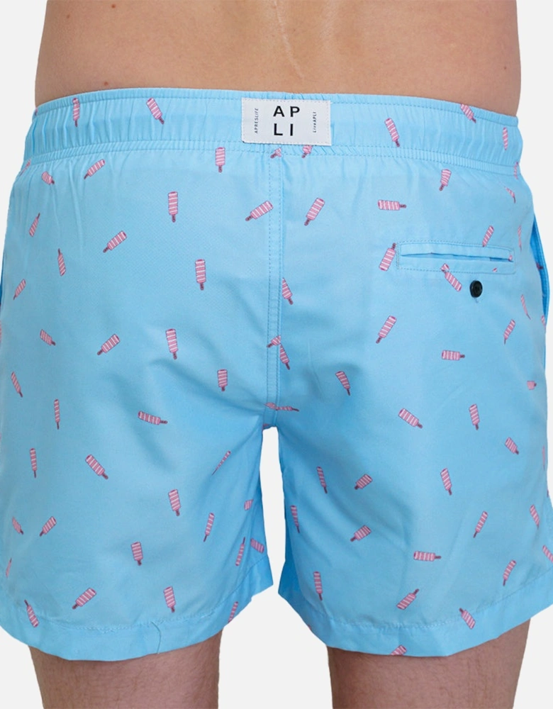 Twister Lolly Swim Shorts, Light Blue