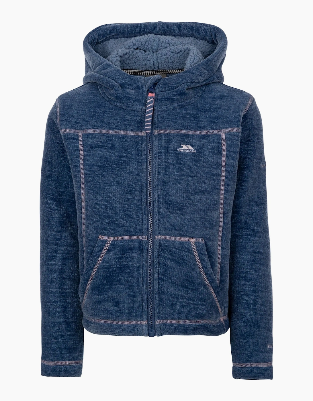 Trespass Girls Blue Cossie Fleece Jacket - : 5 Years/6 Years Size 5-6 Years Kids