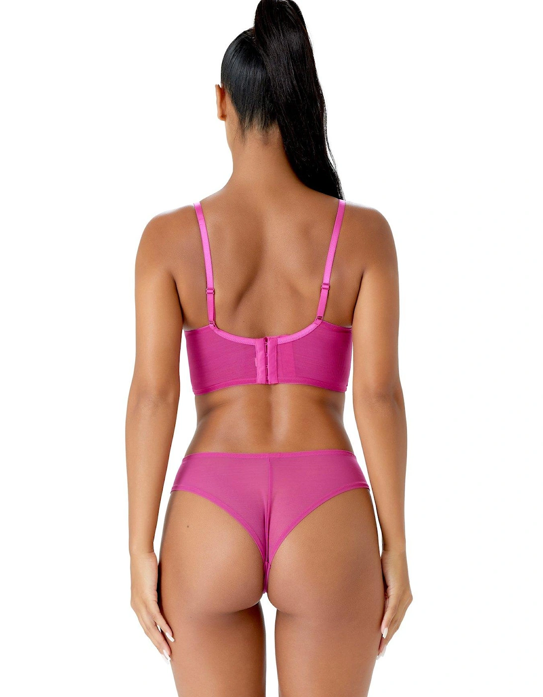 Suspense Longline Bra - Pink