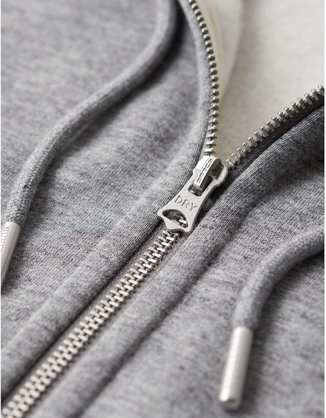 Essential Logo Zip Hoodie - Dark Grey