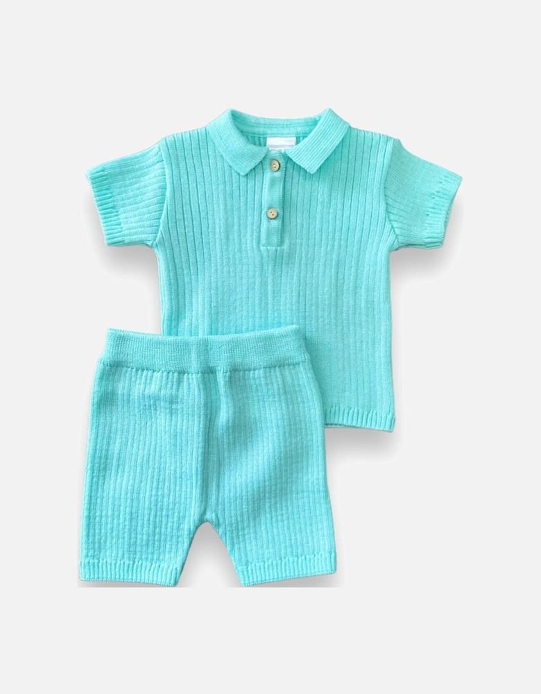 Aqua Knit Short Set